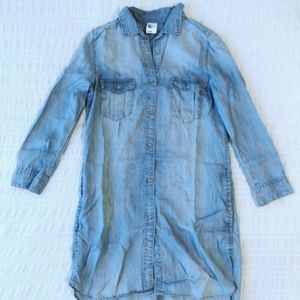 H&M Blue Denim Shirt Dress